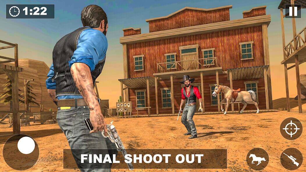 Скачать взломанную West Cowboy - Gunfighter Game [Мод меню] MOD apk на Андроид