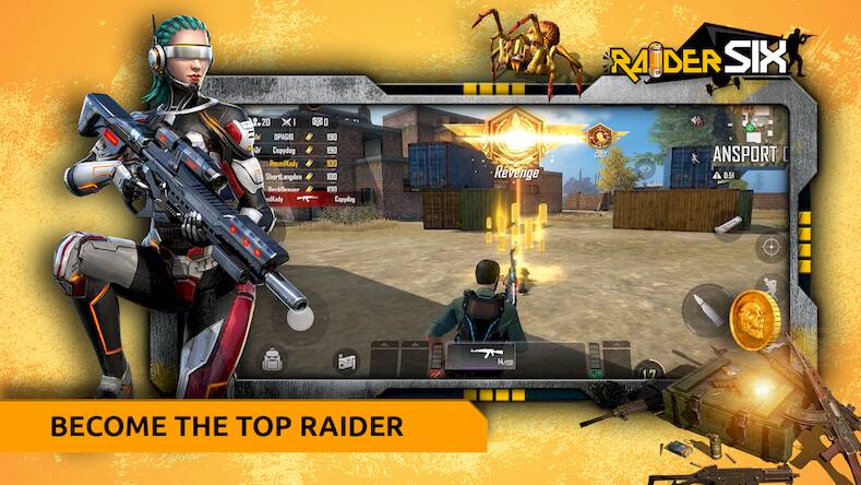 Скачать взломанную Raider SIX [Мод меню] MOD apk на Андроид
