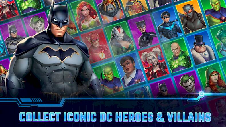 Скачать взломанную DC Heroes & Villains: Match 3 [Бесплатные покупки] MOD apk на Андроид