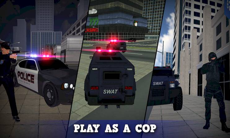 Скачать взломанную Justice Rivals 3 Cops&Robbers [Бесплатные покупки] MOD apk на Андроид