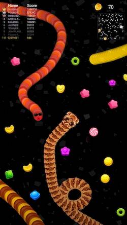 Скачать взломанную Змея.io: змейка игра [Много денег] MOD apk на Андроид