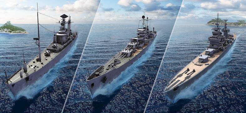 Скачать взломанную Force of Warships: Корабли PvP [Мод меню] MOD apk на Андроид