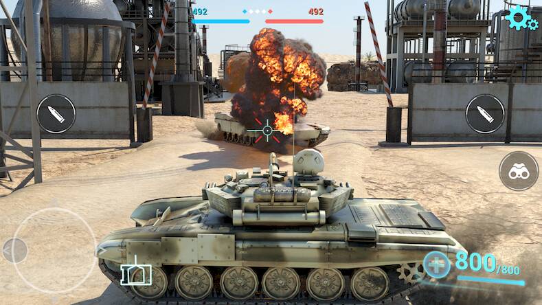 Скачать взломанную Tanks Battlefield: PvP Battle [Много монет] MOD apk на Андроид