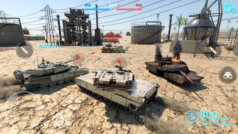 Скачать взломанную Tanks Battlefield: PvP Battle [Много монет] MOD apk на Андроид