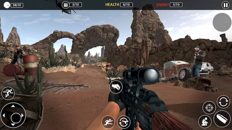 Скачать взломанную Target Sniper 3D Games [Много денег] MOD apk на Андроид