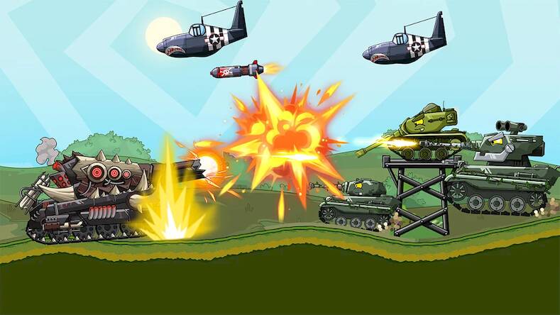 Скачать взломанную Tank Arena Steel Battle [Бесплатные покупки] MOD apk на Андроид