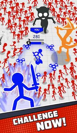 Скачать взломанную Stickman Survival: Mighty Wars [Бесплатные покупки] MOD apk на Андроид