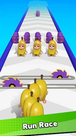 Скачать взломанную Epic Banana Run: Merge Master [Много денег] MOD apk на Андроид