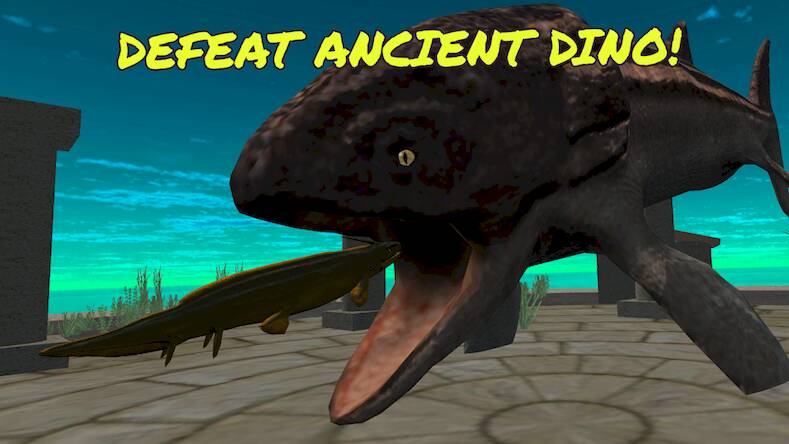 Скачать взломанную Dino Battle Arena Jurassic Sea [Мод меню] MOD apk на Андроид