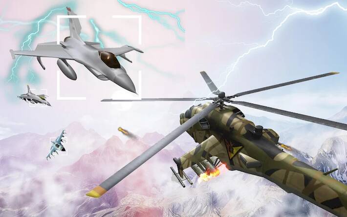 Скачать взломанную Боевой вертолет Воздушная атак [Мод меню] MOD apk на Андроид