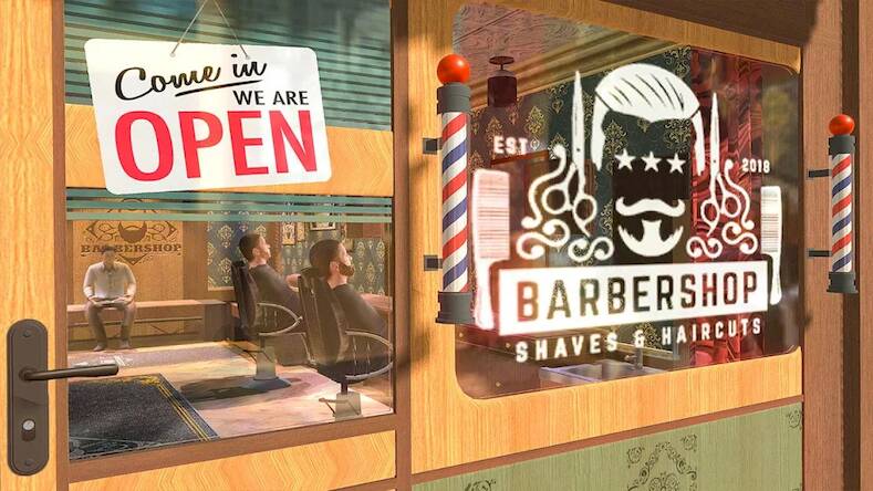 Скачать взломанную Barber Shop Hair Cut Salon 3D [Бесплатные покупки] MOD apk на Андроид