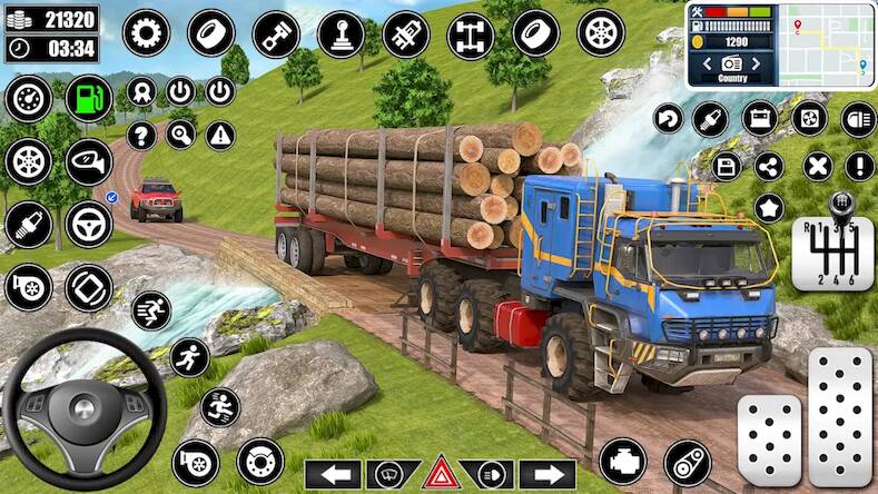 Скачать взломанную Log Transporter Truck Driving [Мод меню] MOD apk на Андроид