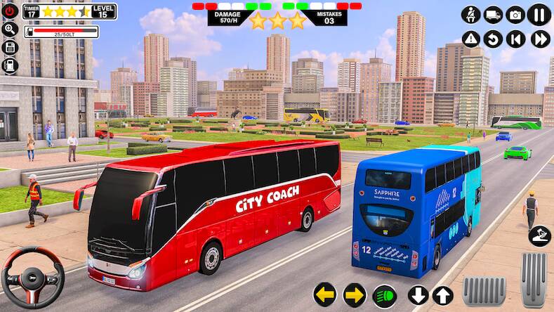 Скачать взломанную Passenger Coach Bus Driving 3D [Много денег] MOD apk на Андроид