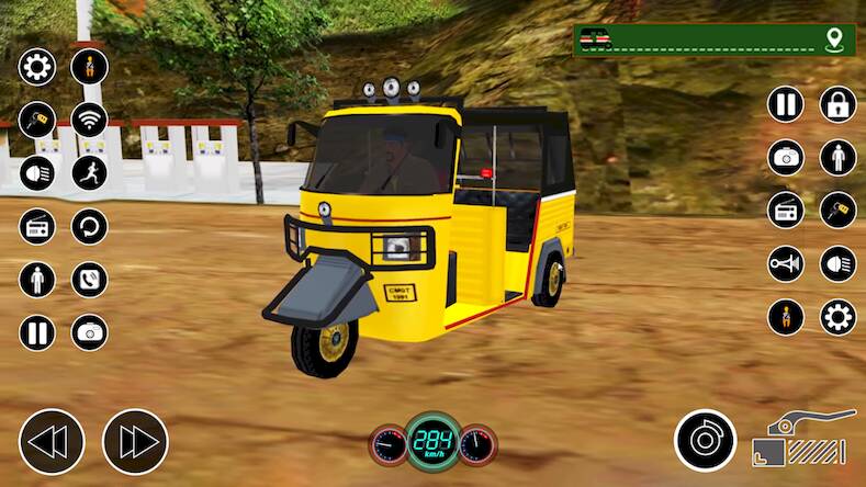 Скачать взломанную Tuk Tuk Auto Rickshaw Game Sim [Много денег] MOD apk на Андроид