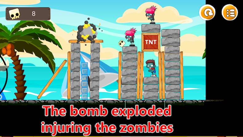 Скачать взломанную Zombie Tower: Catapult Defense [Много монет] MOD apk на Андроид