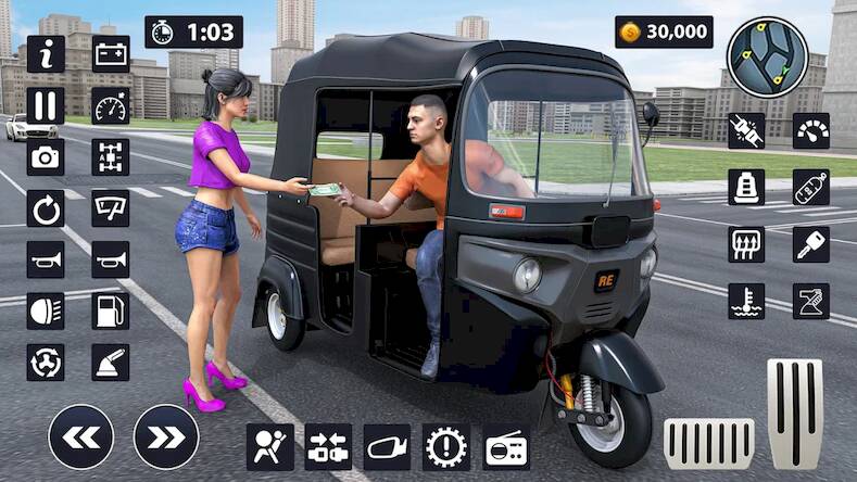 Скачать взломанную Modern Rickshaw Driving Games [Бесплатные покупки] MOD apk на Андроид