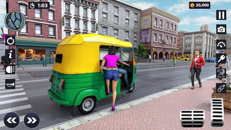 Скачать взломанную Modern Rickshaw Driving Games [Бесплатные покупки] MOD apk на Андроид