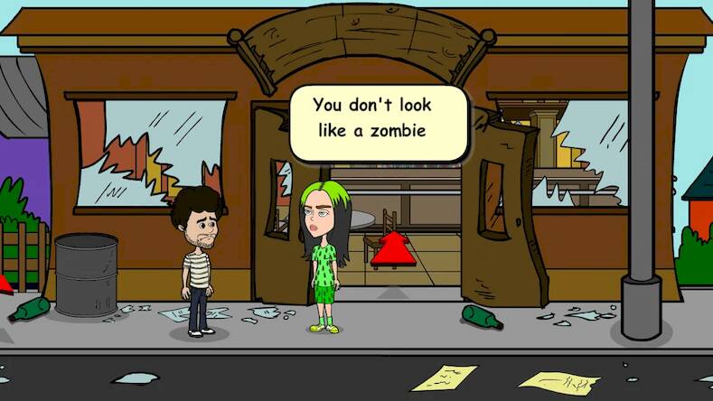 Скачать взломанную Billie Zombie Attack [Бесплатные покупки] MOD apk на Андроид