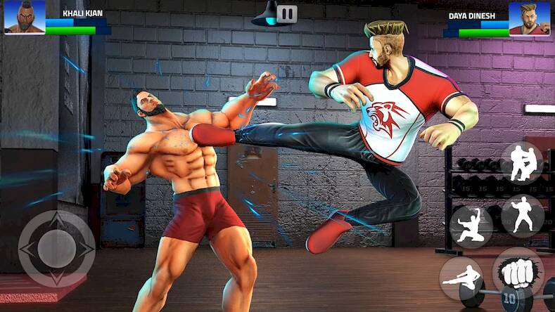 Скачать взломанную Bodybuilder GYM Fighting Game [Мод меню] MOD apk на Андроид