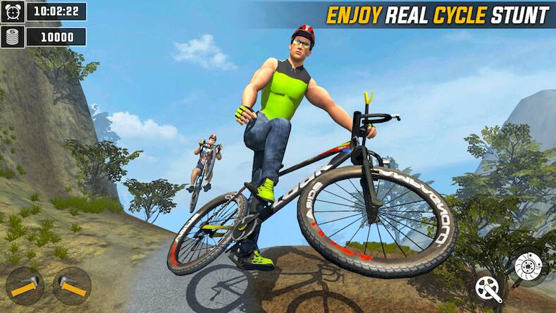 Скачать взломанную BMX Cycle 3D: гоночная игра [Бесплатные покупки] MOD apk на Андроид