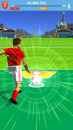 Скачать взломанную Soccer Kick [Много денег] MOD apk на Андроид