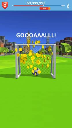 Скачать взломанную Soccer Kick [Много денег] MOD apk на Андроид