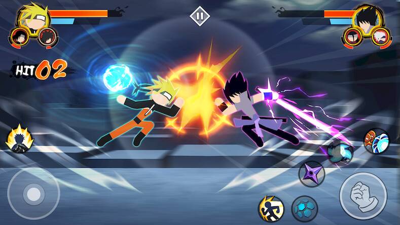 Скачать взломанную Stickman Ninja - 3v3 Battle [Много монет] MOD apk на Андроид