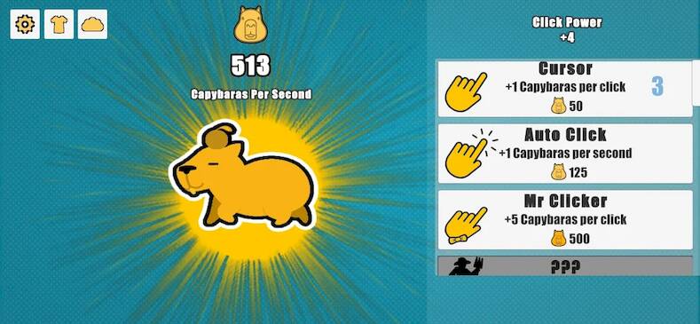 Скачать взломанную Capybara Clicker [Мод меню] MOD apk на Андроид