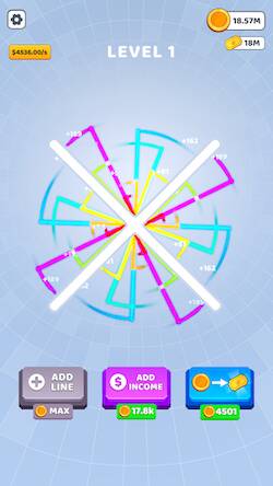 Скачать взломанную Bouncing Rainbow: Calm Clicker [Мод меню] MOD apk на Андроид