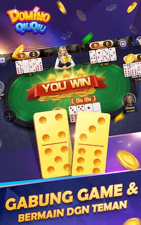 Скачать взломанную Domino QiuQiu-Gaple Slot Poker [Бесплатные покупки] MOD apk на Андроид