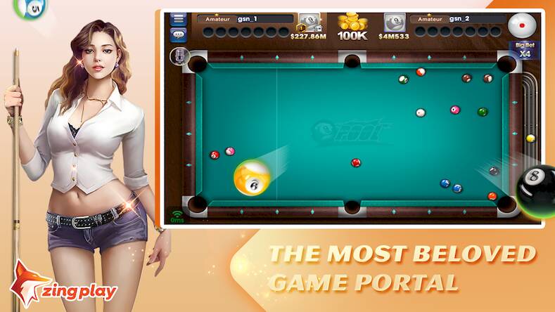 Скачать взломанную ZingPlay Games: Pool & Casual [Бесплатные покупки] MOD apk на Андроид
