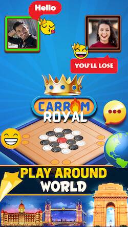 Скачать взломанную Carrom Royal : Disc Pool Game [Мод меню] MOD apk на Андроид