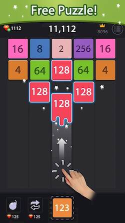 Скачать взломанную Merge block-2048 puzzle game [Мод меню] MOD apk на Андроид
