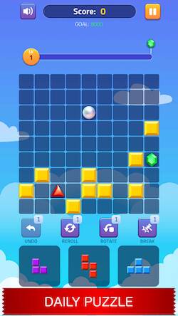 Скачать взломанную Block Puzzle - Gems Edition [Много монет] MOD apk на Андроид
