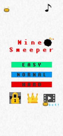 Скачать взломанную Minesweeper-Brain train puzzle [Бесплатные покупки] MOD apk на Андроид