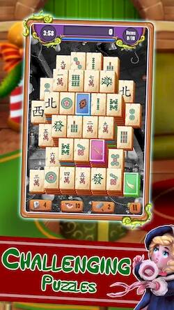 Скачать взломанную Christmas Mahjong: Holiday Fun [Много денег] MOD apk на Андроид