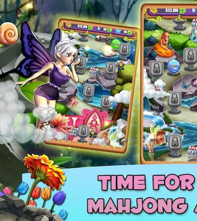 Скачать взломанную Mahjong Magic: Fairy King [Бесплатные покупки] MOD apk на Андроид