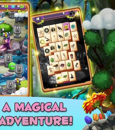 Скачать взломанную Mahjong Magic: Fairy King [Бесплатные покупки] MOD apk на Андроид