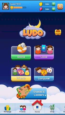 Скачать взломанную Ludo Multiplayer [Много монет] MOD apk на Андроид