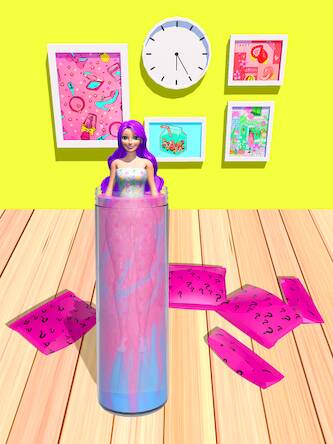 Скачать взломанную Color Reveal Suprise Doll Game [Много монет] MOD apk на Андроид