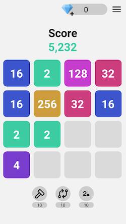 Скачать взломанную 2048 Classic: Pure Puzzle Fun [Много денег] MOD apk на Андроид