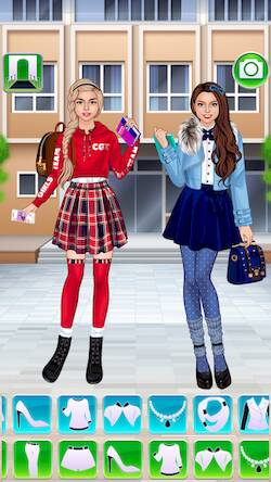 Скачать взломанную Подружки Школьницы - Одевалки [Мод меню] MOD apk на Андроид