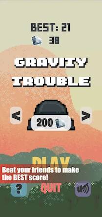 Скачать взломанную Gravity Trouble [Мод меню] MOD apk на Андроид