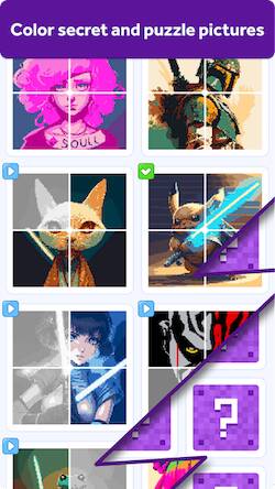 Скачать взломанную Pixelmania - Color by Number [Много денег] MOD apk на Андроид