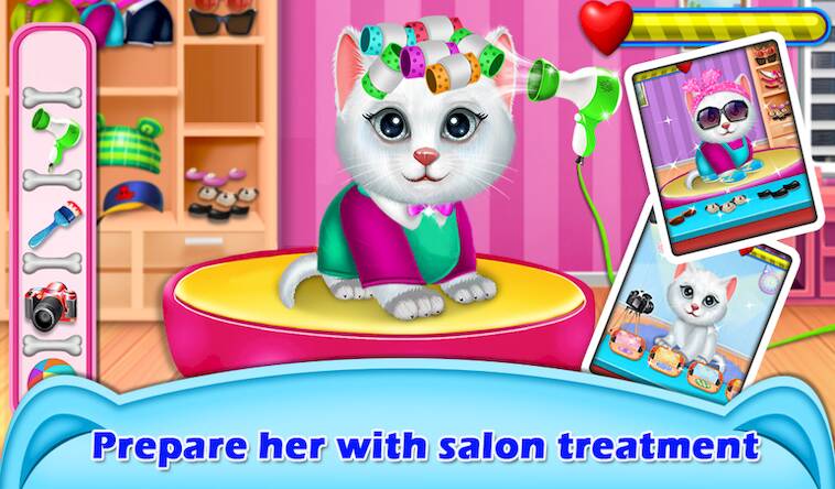Скачать взломанную My Kitty Salon Makeover Games [Мод меню] MOD apk на Андроид
