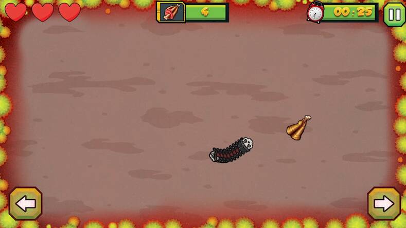 Скачать взломанную The Snake Skeletone Worms Game [Много денег] MOD apk на Андроид