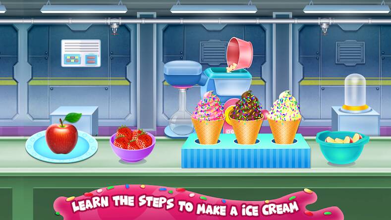 Скачать взломанную Fantasy Ice Cream Factory [Бесплатные покупки] MOD apk на Андроид