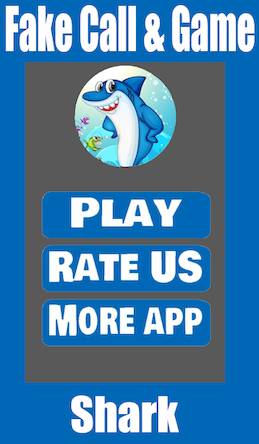 Скачать взломанную Fake Call Shark Game [Мод меню] MOD apk на Андроид