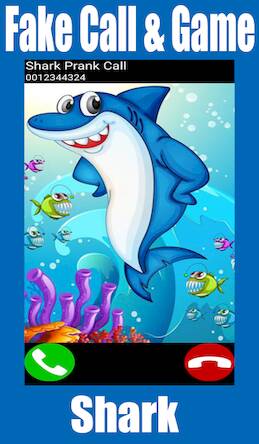 Скачать взломанную Fake Call Shark Game [Мод меню] MOD apk на Андроид