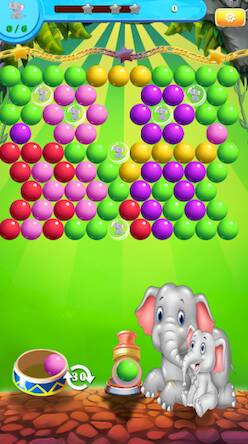 Скачать взломанную Elephant Bubble Shooter [Бесплатные покупки] MOD apk на Андроид